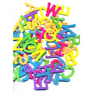 Alphabet Painted woodsies