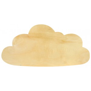 Challah Wood Cut-Out 10" x 5" – Unfinished Wooden Challah Craft Shape for Painting, Classroom Projects & Jewish Holiday Crafts