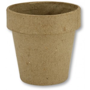 Paper Mache Pots, 12/pk