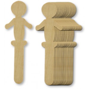 Jumbo Stick with People Toppers, 18/pk