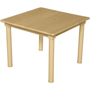 Birch Hardwood Square Table 