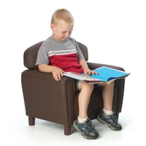 "Just Like Home" Preschool Enviro-Child Upholstery Chocolate Chair