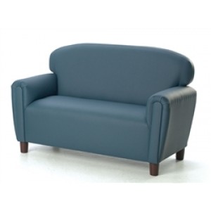 "Just Like Home" Preschool Enviro-Child Upholstery Deep Blue Sofa