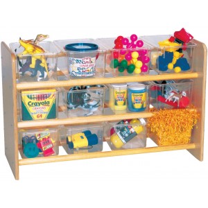 SEE ALL STORAGE WITH CLEAR BINS 