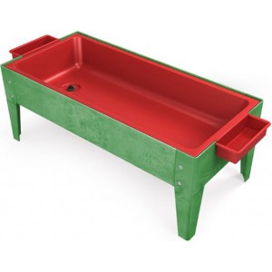 Sand & Water Table 18" No Casters, Red Liner, 
