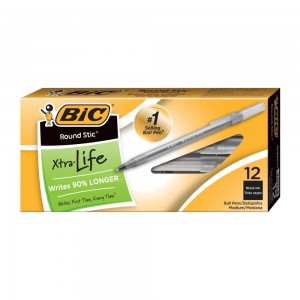 BIC Writing Pens, Medium Tip, 12/Pack – Your Choice of Color! | Smooth and Reliable