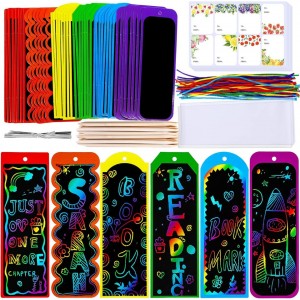 Scratch Bookmarks Craft 48 sets