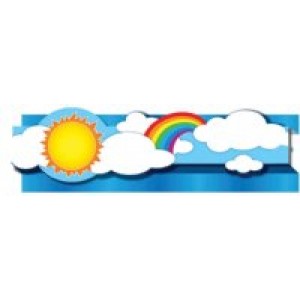 Pop-Its Borders -Sun & Rainbow