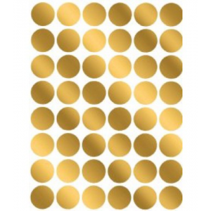 Gold Foil Dot Stickers – Decorative Craft Dots Collection