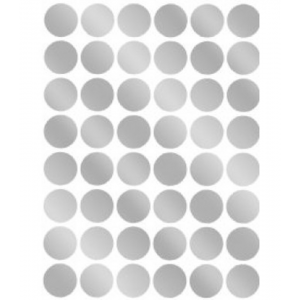 Silver Foil Dot Stickers – Decorative Craft Dots Collection