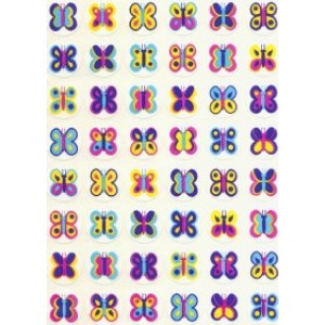 Mini Butterfly Stickers 480 Pack – 10 Sheets Colorful Small Butterfly Stickers for Kids Crafts, Classroom Rewards & Scrapbooking