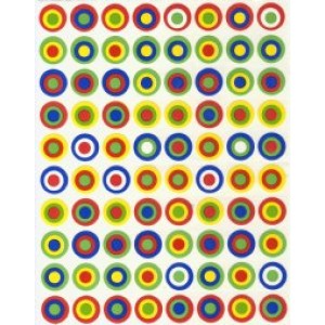 Small Optical Circles Stickers