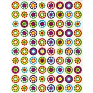 Flower Circle Stickers