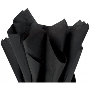 Non Bleed Tissue Black - 20” x 20”, 15/Pk