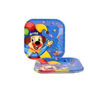 Clown Purim Plates