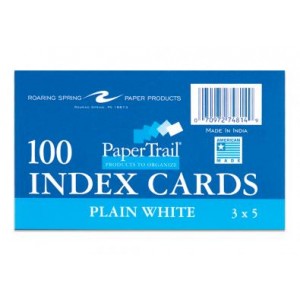 Index Cards Unruled 