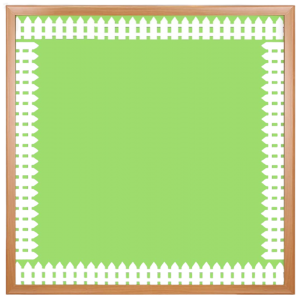 White Picket Fence Border, 3″ x 36″