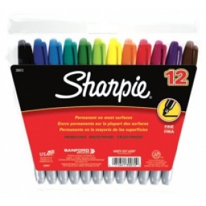 Sharpie Assorted Fine Tip 12/PK