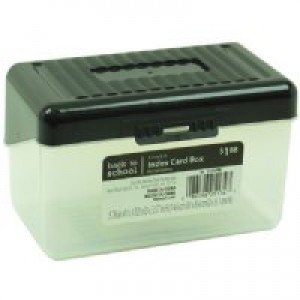 Card Box, 3" x 5", 48/Pk – Clear 