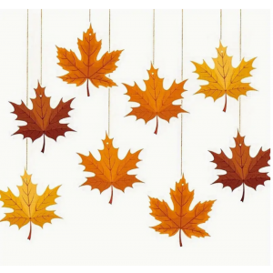 Maple Leaf Hanging Decor Set