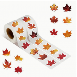 Maple Leaf Stickers Roll
