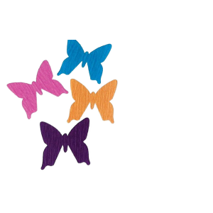 Crepe Paper Butterfly Cutouts – Colorful Tissue Butterflies for Crafts, Classroom Decor & DIY Art Projects