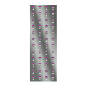 Silver Mini Bechers Arbah Kosos Circle Stickers