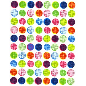 Swirl Stickers 800/Pk - MultiColor