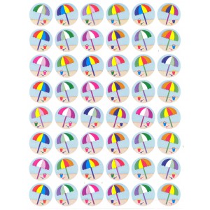 Beach Umbrella Sticker 