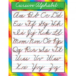 Cursive Alphabet Chart 