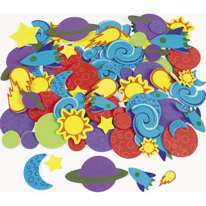 Space Sticky Foam Shapes