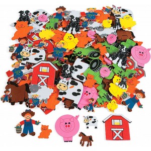 Farm Sticky Foam Shapes