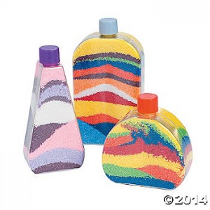 Rocket Ship Sand Art Bottles
