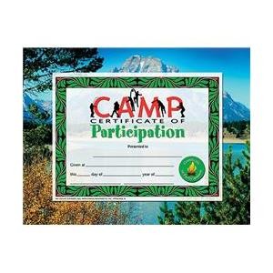 CAMP PARTICIPATION CERTIFICATE 