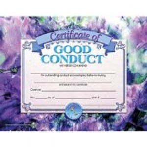 CERTIFICATE OF GOOD CONDUCT 