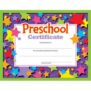 Preschool Certificate 