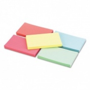 Index Cards Asst Ruled
