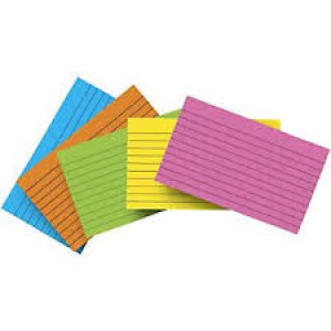 Ruled Index Cards