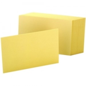 Index Cards Unruled