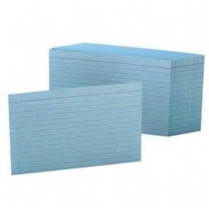Index Cards Ruled