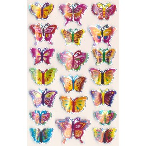 3-D Butterfly Stickers 