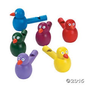 Wooden Bird Shaped Whistle