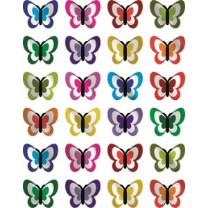 Shiny Butterfly Stickers – 10 Sheets Foil Butterfly Stickers for Kids Crafts, Classroom Rewards, Scrapbooking & DIY Projects
