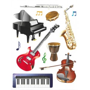 Musical Instruments Stickers