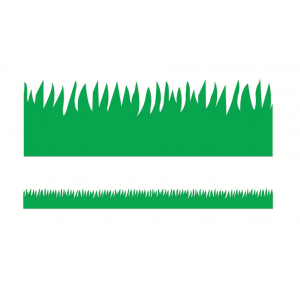 Green Grass Border, 3″x 36′, 12/Pk