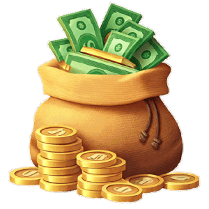 Money Bag Cutout 20Pk 3"