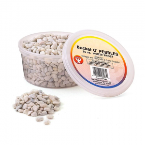 Pebbles, 1 Lb – White Frost
