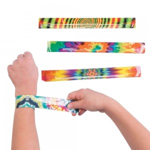 Colorful Slap Bracelets, 9", 6/Pk – Fun Snap Wristbands for Kids Parties, Crafts, Classrooms & Camp Activities