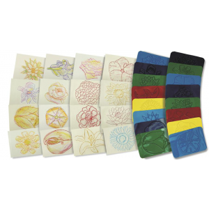 Flower Rubbing Plates