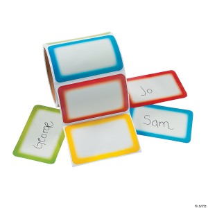 ROLL Colorful Self-Adhesive Name Tags/Labels  100/PC